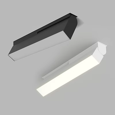 Stylish Modern Black White Downlights Spotlights Indoor Lighting Fixtures 3d model
