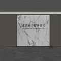 Modern Front Desk Background Wall Simple Background Wall Front Desk Reception Area Background Wall Company Front Desk Background Wall 3d model