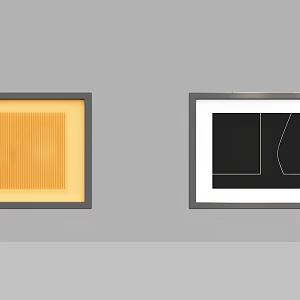 Acrylic decorative painting 3d model
