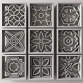 New Chinese-style carved window 3d model