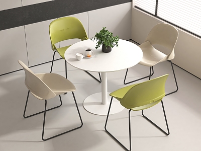 Modern leisure table and chair combination negotiation table and chair combination model