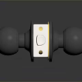 Modern Minimalist Lighting Fixture Combination With Black Spherical Shades And White Yellow Accent Panels