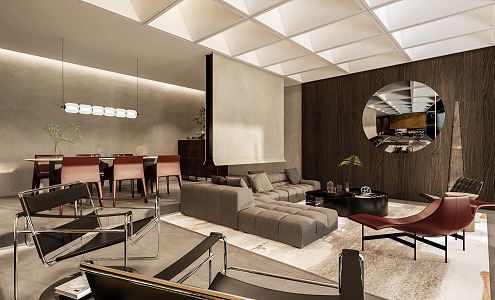 Hotel Living Room 3d model