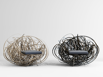 Modern Single Chair Bird's Nest Chair 3d model