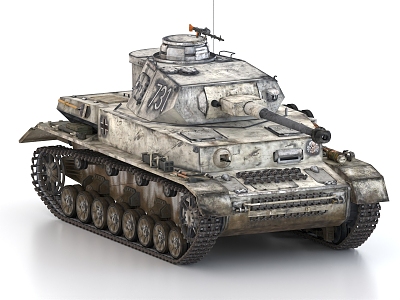 World War II Tank 4 3d model