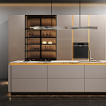 Modern Kitchen High-end Open Kitchen 3d model