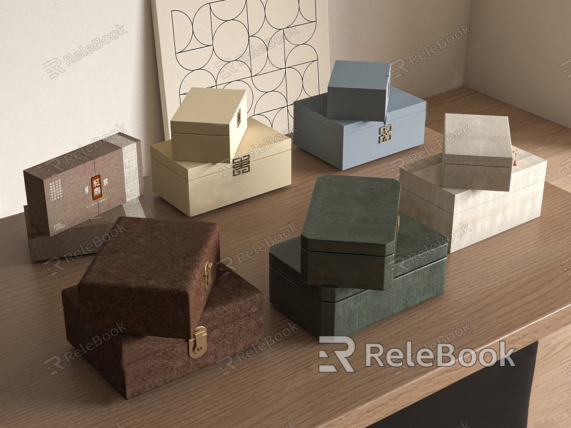 Modern Tea Box Storage Box model