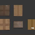 Multiple Brown Cardboard Boxes In Various Sizes On White Surface