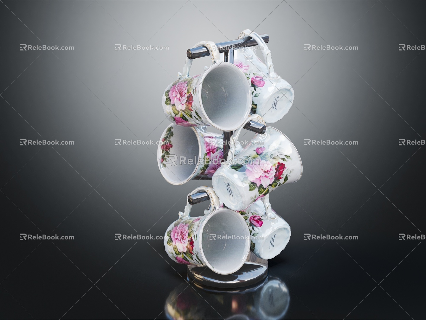 Modern Cup Porcelain Cup Tea Cup Coffee Cup model