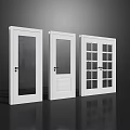 Modern Interior White Swing Doors With Glass Panels And Various Designs
