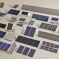 Various Types Of Industrial Solar Panels With High Efficiency And Renewable Energy Design