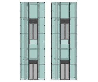 modern elevator helicopter elevator glass elevator 3d model