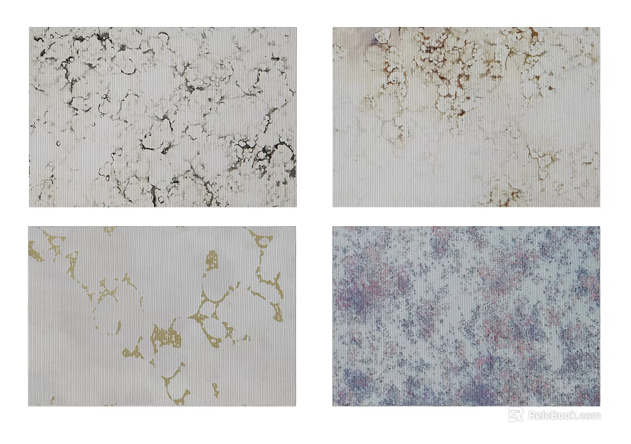 Square Rugs With Various Textured Patterns And Colorful Modern Designs For Home Decor 3d model