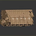 Industrial Equipment Engine Cylinder Block With Multiple Metal Cylinders For Mechanical Use
