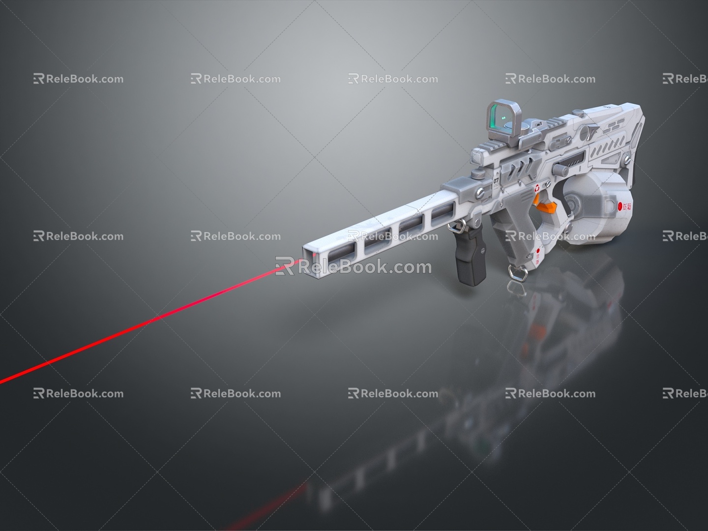 rifle semi-automatic rifle combat rifle campaign rifle 3d model