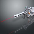 rifle semi-automatic rifle combat rifle campaign rifle 3d model