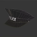 Official Police Cap With Badge And Police Lettering Uniform Accessory
