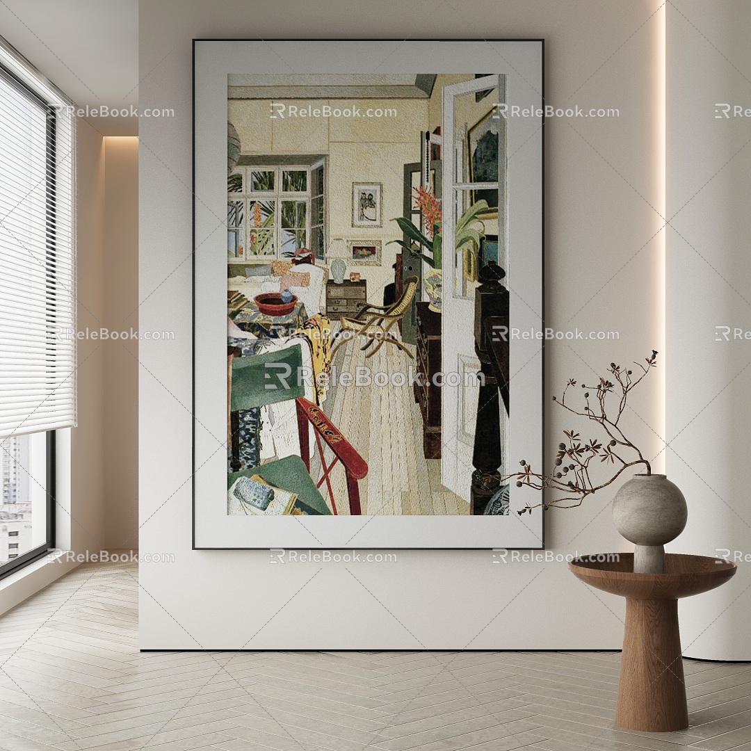 modern decorative painting 3d model