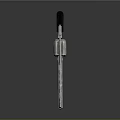 Silver Revolver With Black Grip And Detailed Metal Design Features