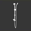 Chrome Plated Shower Hardware Tools With Fixed Head Handheld Sprayer And Hose