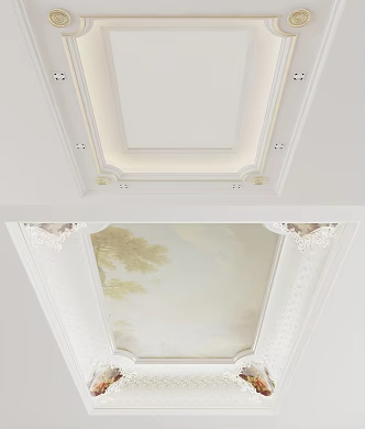 French ceiling 3d model