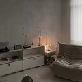 Modern Minimalist Entryway Cabinet And Side Cabinet With Built In Design And Decorative Items