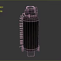 Black Portable Air Compressor With Cylindrical Tank And Yellow Hose