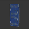 Practical Blue Metal Locker Featuring Multiple Lockable Compartments For Home Or Office Storage