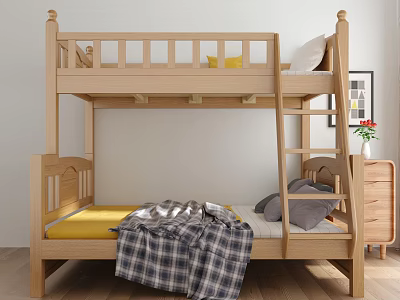 Nordic Bed Bunk Bed 3d model