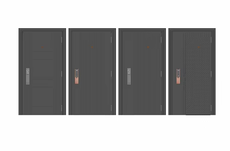 Modern security door 3d model