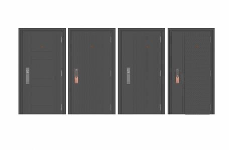 Modern security door 3d model