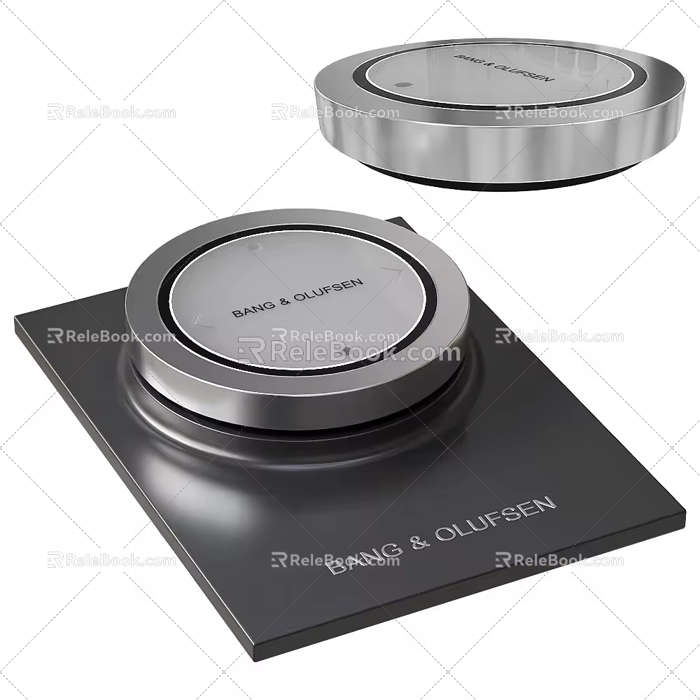 Modern audio speaker sound 3d model