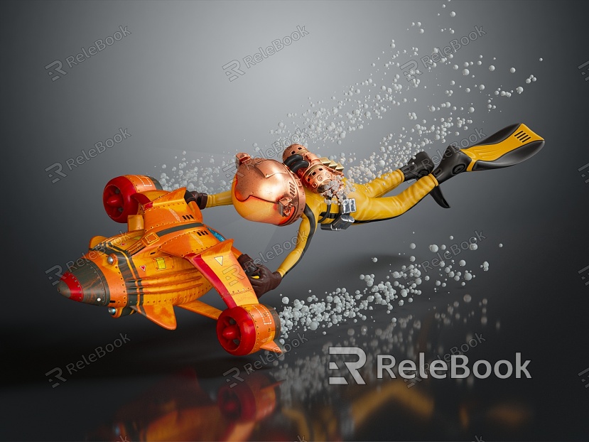 Modern Diver Alien Underwater Motorcycle Diving model