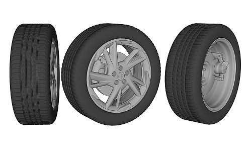 Modern Tires 3d model