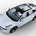 The car is extremely krypton 001 2022 with interior trim 3d model