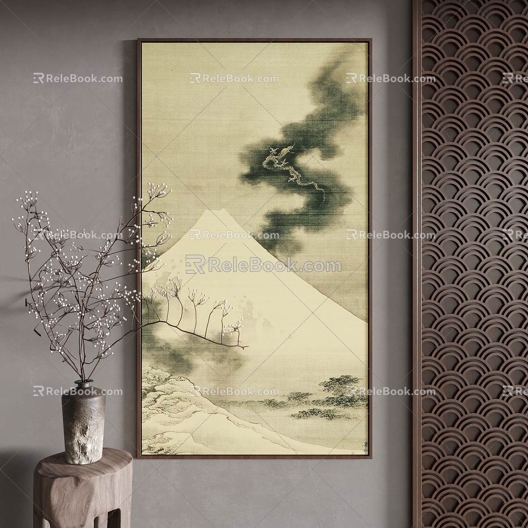 New Chinese Decorative Painting 3d model