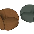 Single sofa 3d model