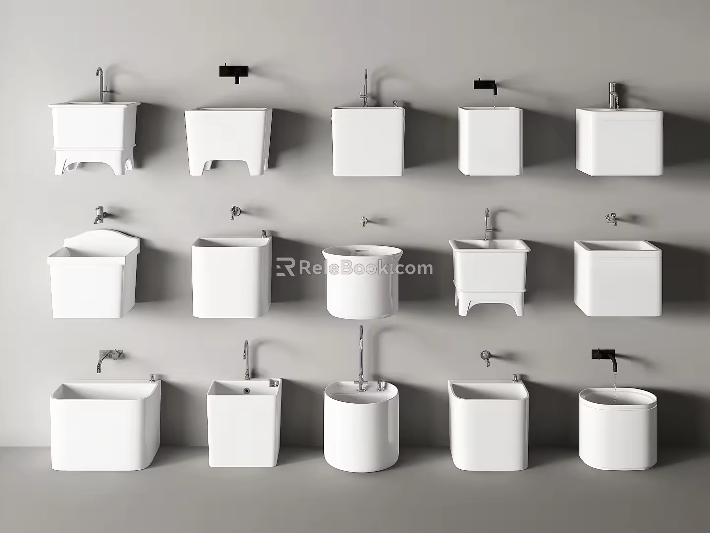 Modern mop pool mop pool faucet mop pool balcony mop pool 3d model