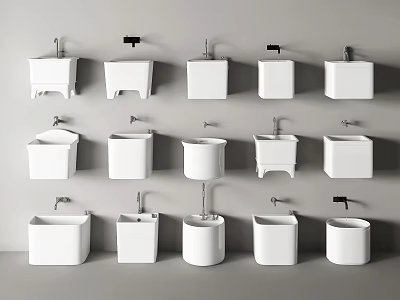 Modern mop pool mop pool faucet mop pool balcony mop pool 3d model
