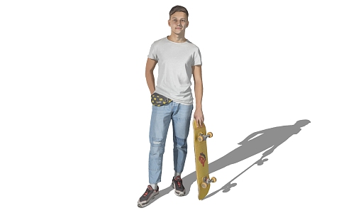 modern man 3d model