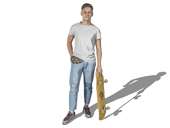 modern man 3d model