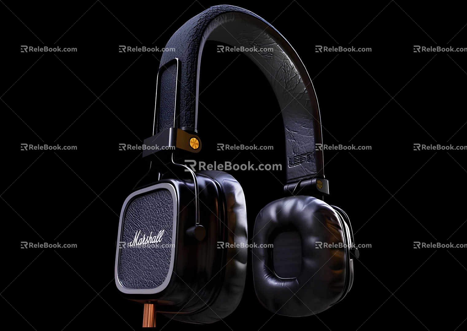 Fashion Headphones Fashion Simple Headphones Electrical Headphones Old-fashioned Retro 8090 s 3d model