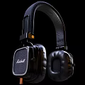 Marshall Over Ear Headphones With Leather Design And Comfortable Ear Cushions