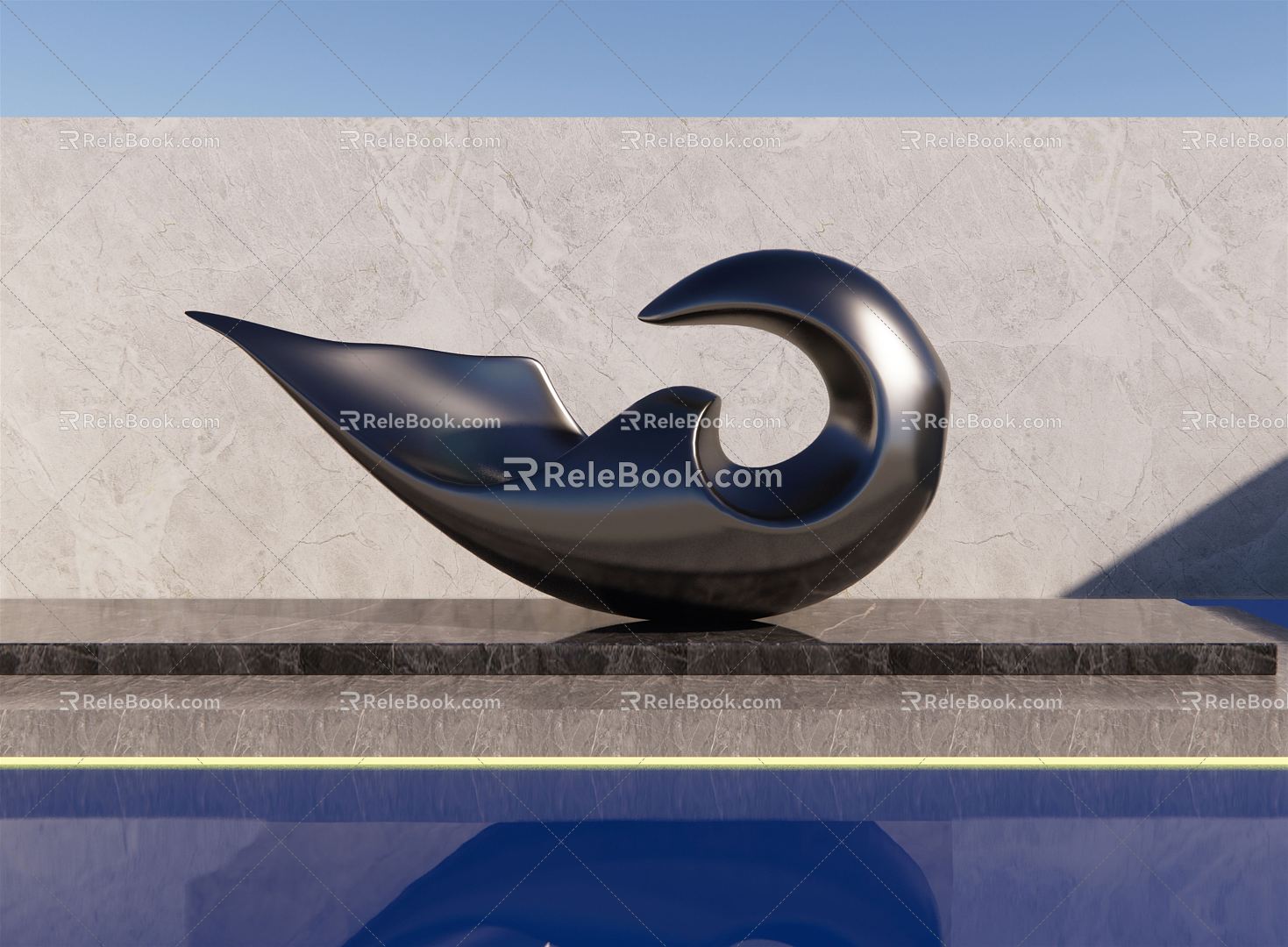 Modern Urban Sculpture Alien Landscape Sculpture Abstract Sculpture Sculpture Creative Landscape Sculpture Features Sculpture Art Sculpture Ornaments 3d model