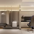 Modern Hotel Room With Bunk Beds Four Beds White Design Staircase Built In Lighting Strips