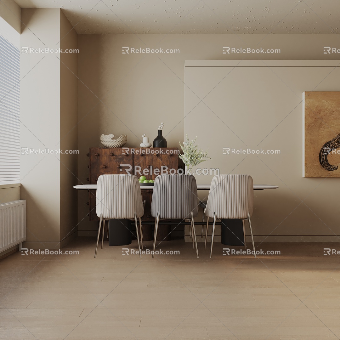 Modern table combination 3d model