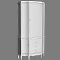Elegant Modern Black Wine Cabinet With Glass Doors And Drawer Storage