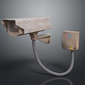 Modern Camera Monitor Head Security Surveillance Camera 3d model