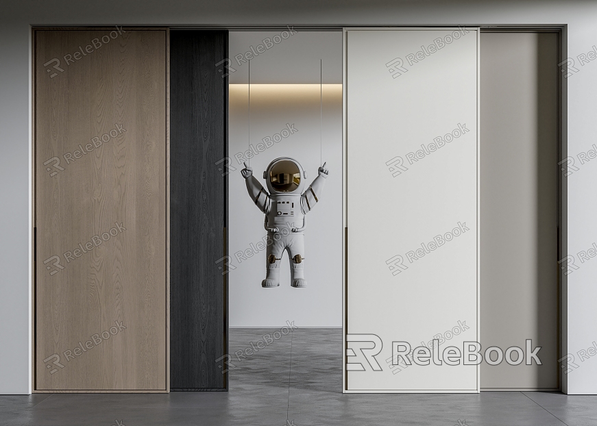 Modern sliding door with wood finish sliding door model