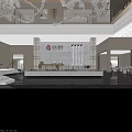 Modern Hotel Public Lounge Area With Comfortable Sofas Coffee Tables And Green Plants